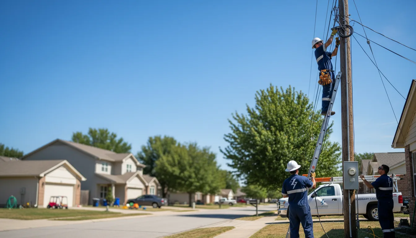 Residential electrician providing installation services in Tilleda, WI